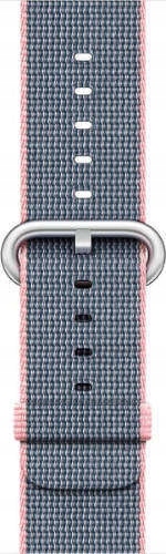 Originální řemínek Apple Watch Woven Nylon Light Pink – Midnight Blue 42 mm
