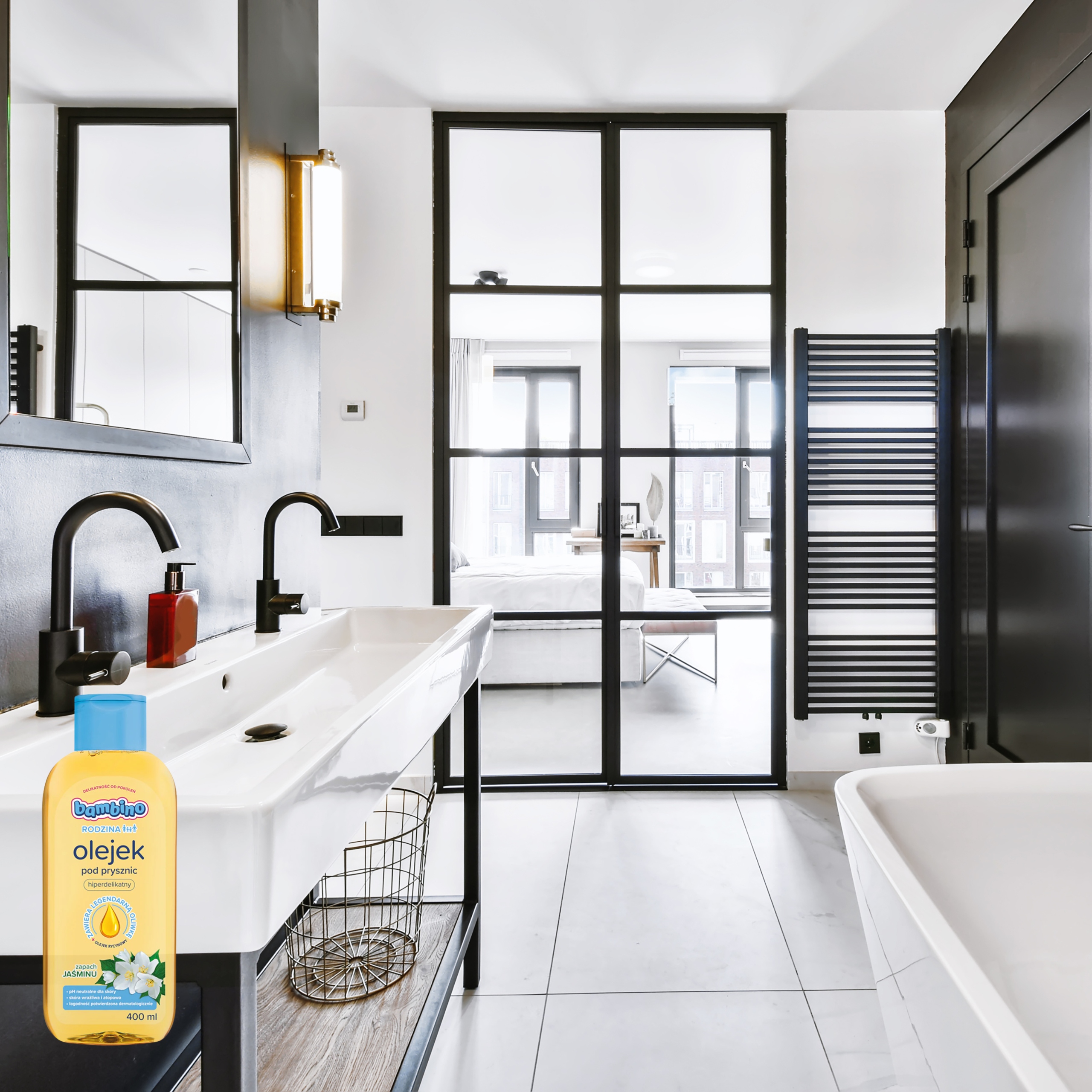 Olejek pod prysznic BAMBINO RODZINA Jaśmin 400ml Kod producenta 95842 dla dzieci dla dziecka delikatne