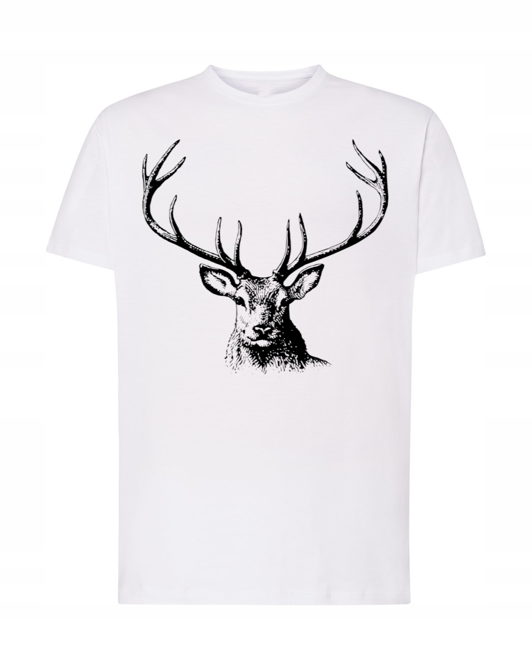 

T-shirt Męski Myśliwy Jeleń Logo Nadruk r. XL