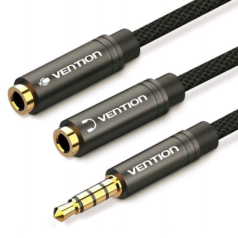 

Vention Splitter jack 3.5 2x 3.5 Mic Słuchawki