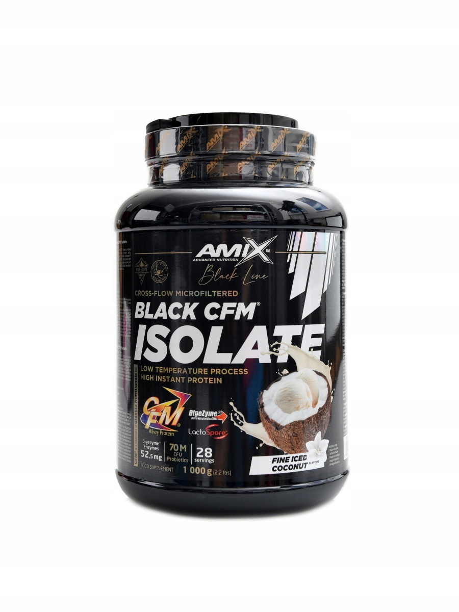 Amix nutrition Black line Black Cfm isolate 1000 g fine iced coconut