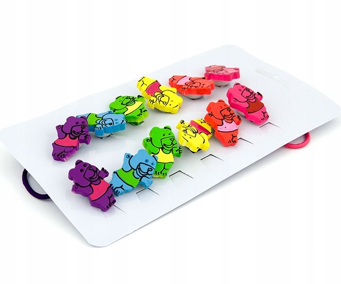 GUMKI KOLOROWE MISIE ZESTAW 12 SZTUK