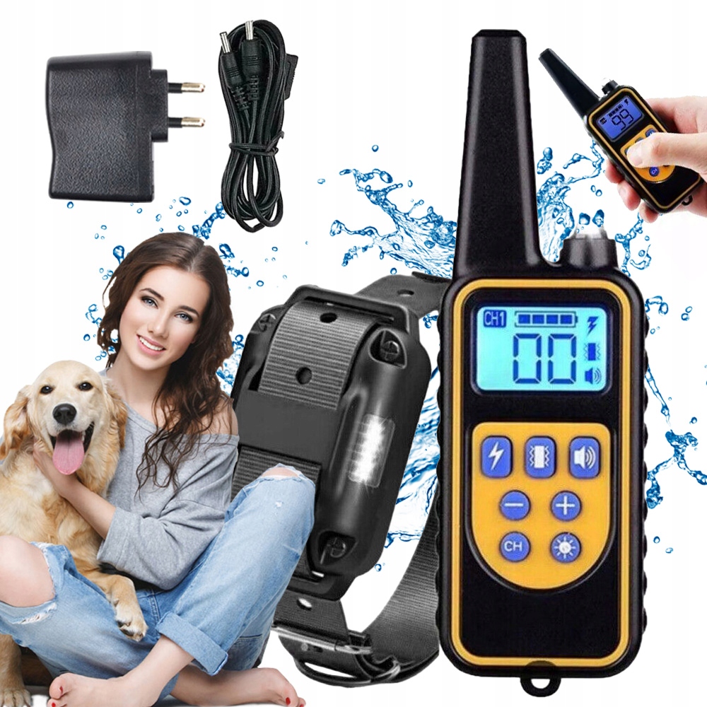 Levně Obojek Pro Psa Proti Štěkání, Voděodolný, Dosah 800 M, 4 Režimy