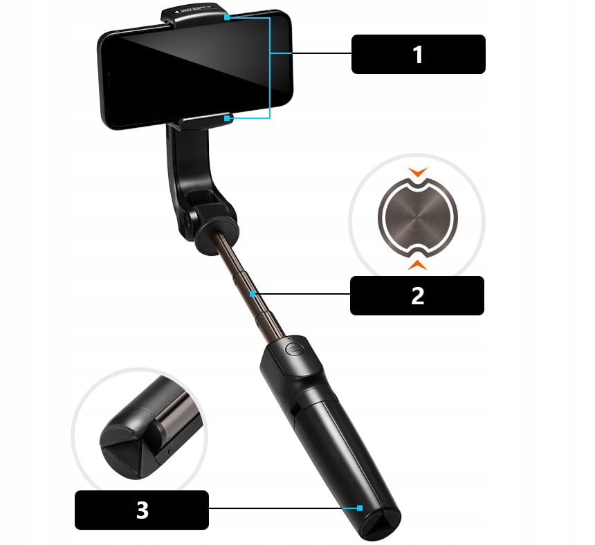 Selfie-stick Spigen, gimbal, uchwyt, Tripod Model AMP01862