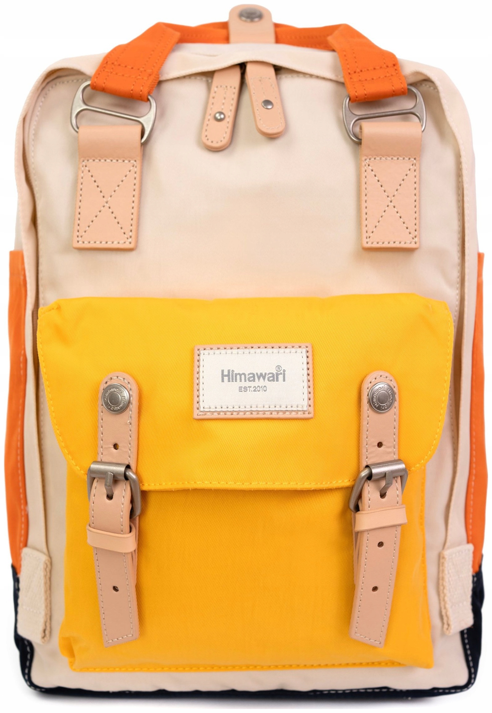 Batoh na notebook Himawari Jolly S – do práce do školy, hořčicový