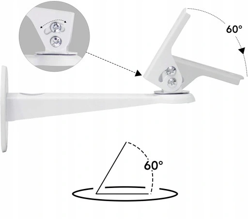 Uchwyt WIESZAK ścienny Do projektora rzutnika 360° Typ uchwytu ścienny