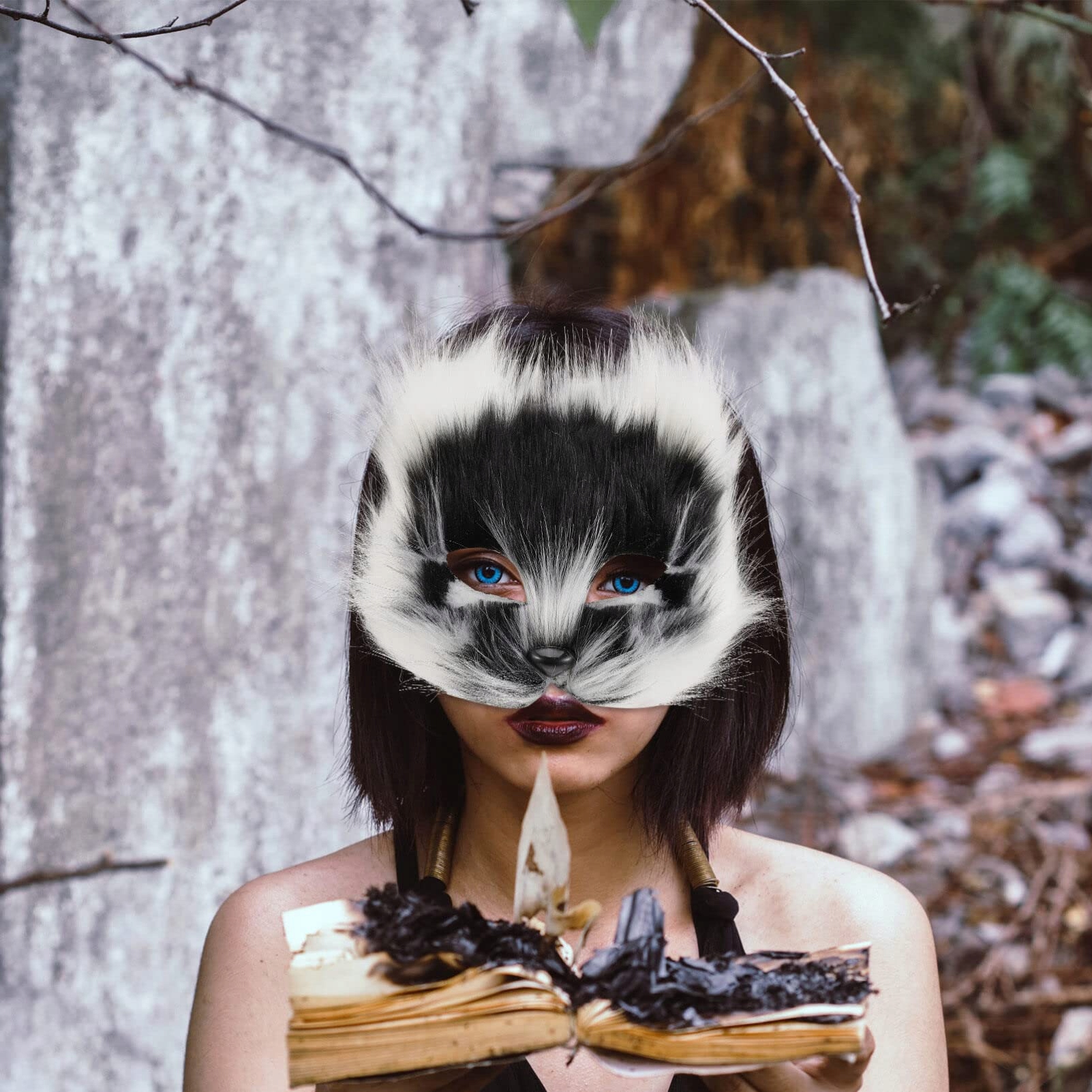 MASKA KOTA LISA WILKA THERIAN FURRY SZTUCZNE FUTRO KOSTIUM ZWIERZAK COSPLAY EAN (GTIN) 6977118668795