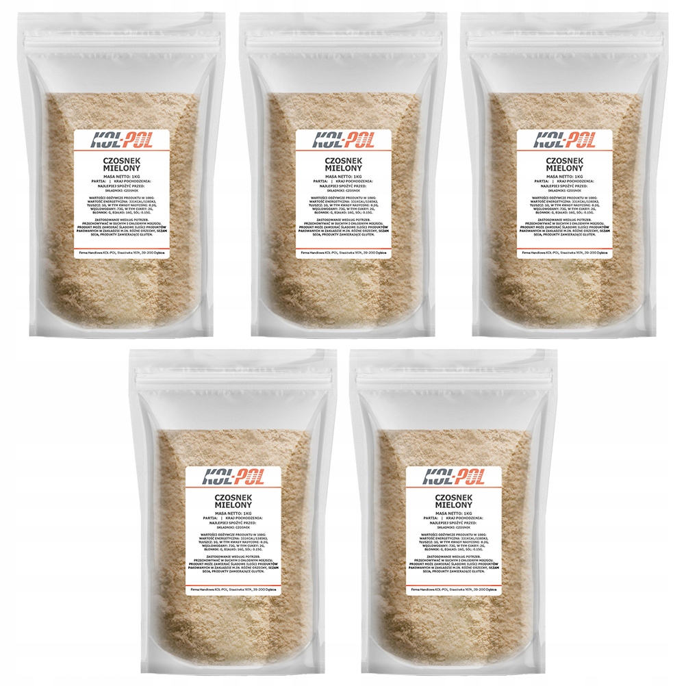CZOSNEK MIELONY 5kg Suszony aromatyczny jakość