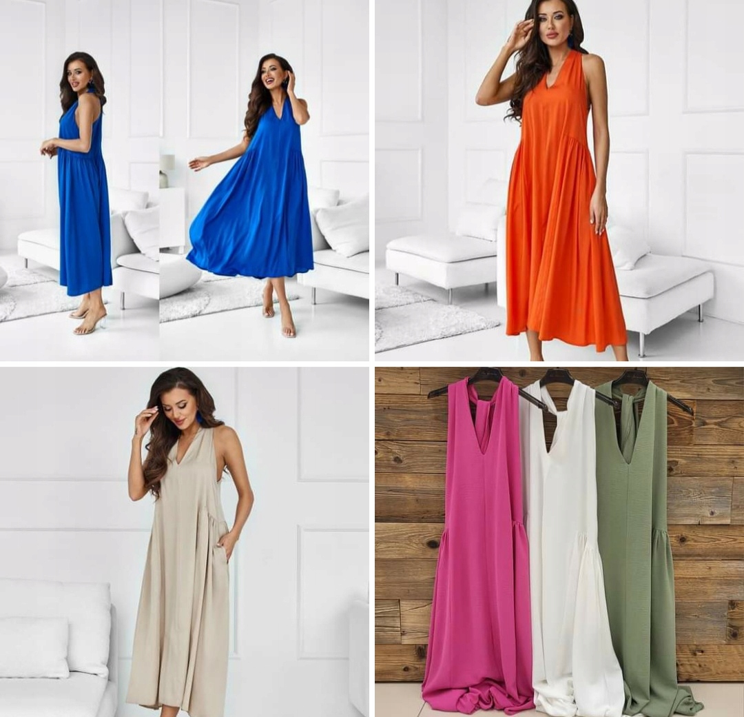 Šaty Khaki MIDI La Furia vel. L/XL