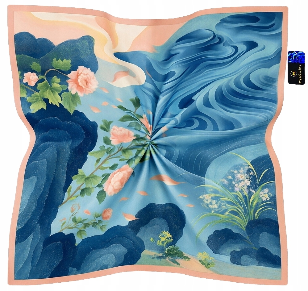 Hedvábný Šátek 100% Přírodní Hedvábí, Morušová Barva, Značka Kvality