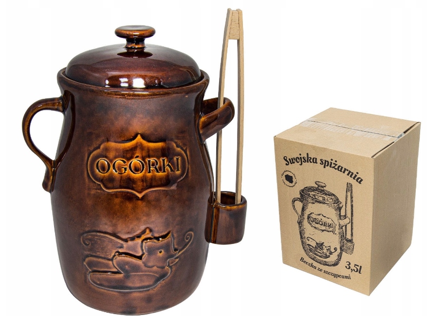 BECZKA KAMIONKOWA 3,5l DO KISZENIA OGÓRKÓW KAPUSTY GARNEK KAMIONKA