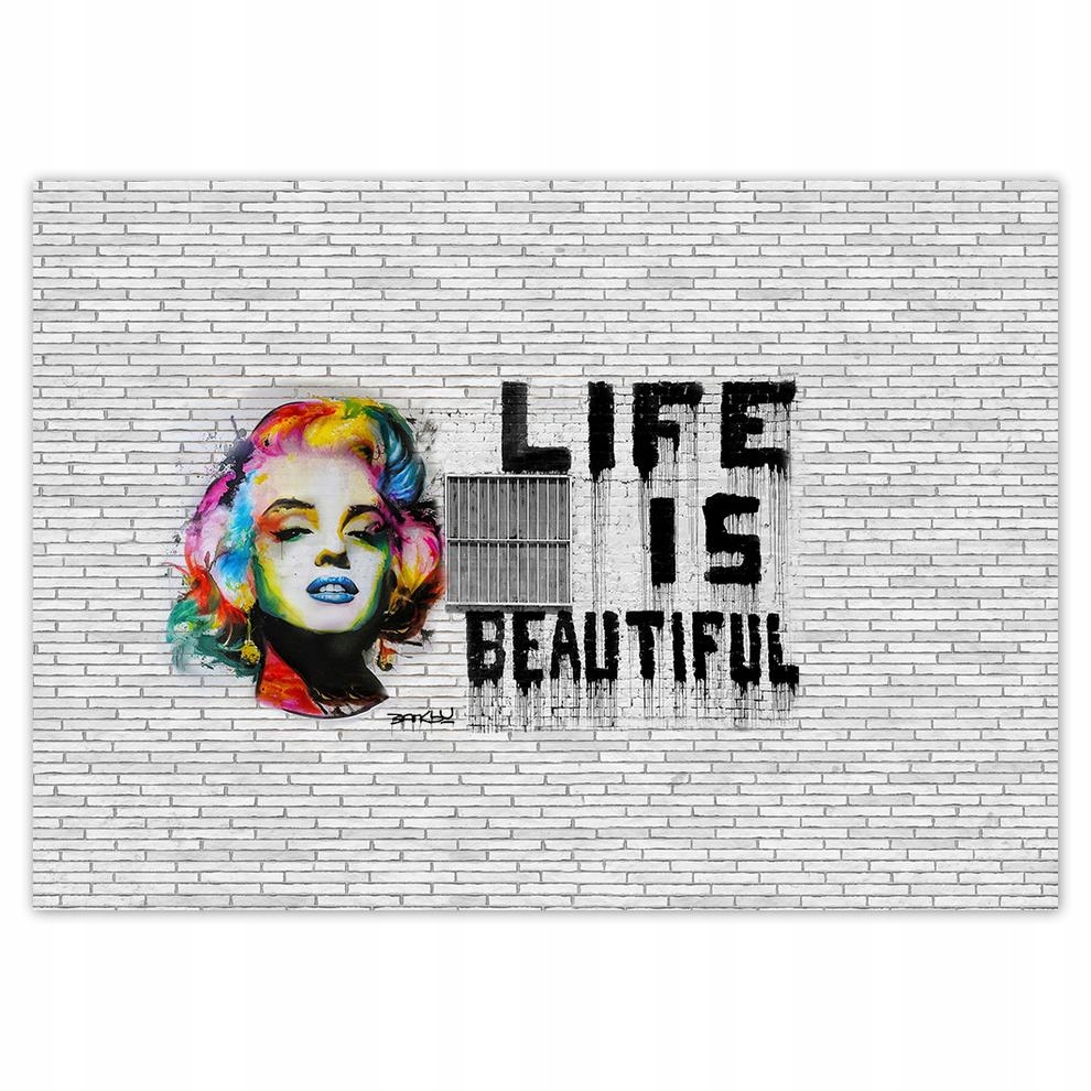 

Naklejki 70x50 Banksy Life is beautiful