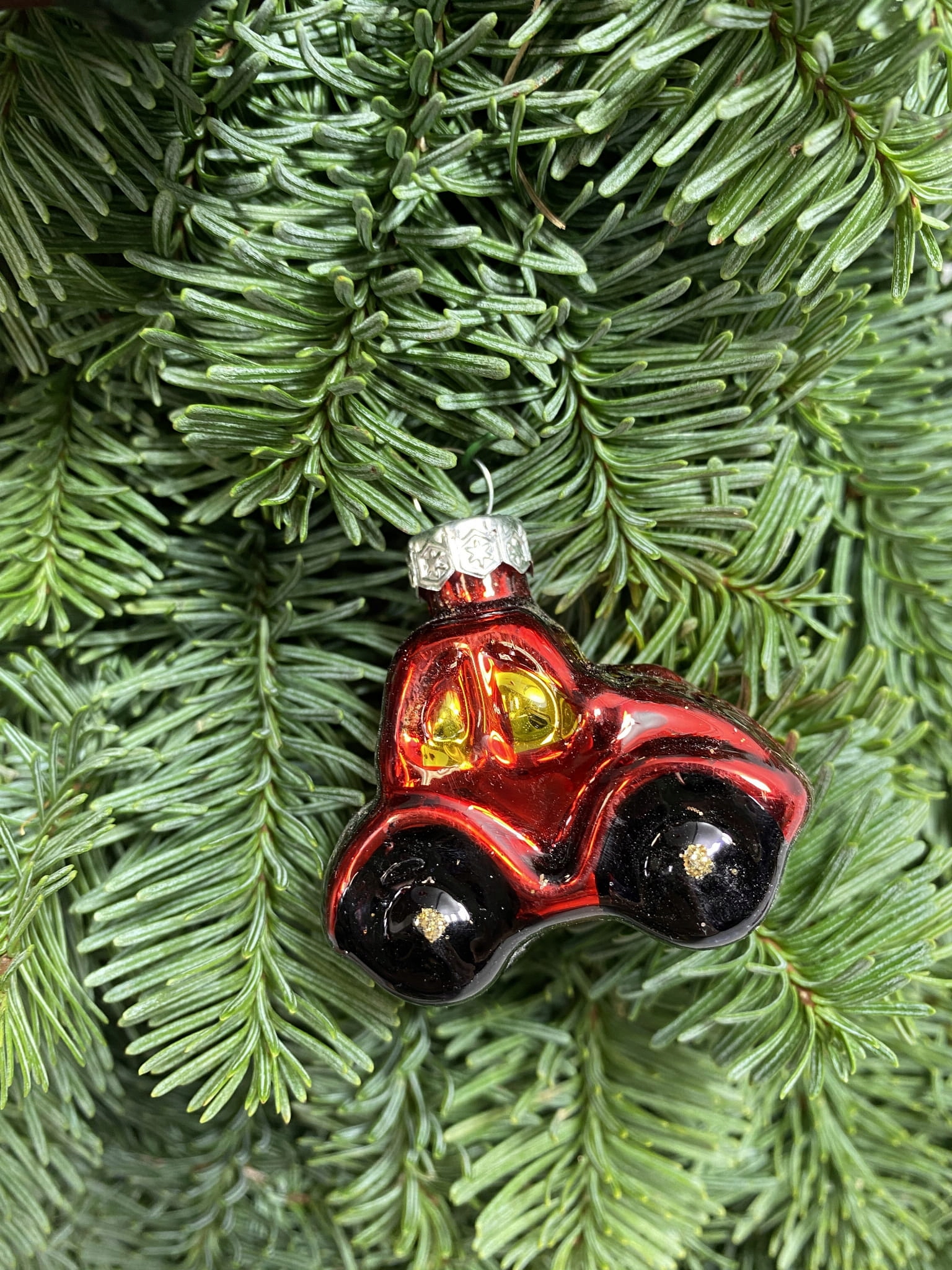 

Zestaw szklanych bombek pojazdów świąteczne ozdoby