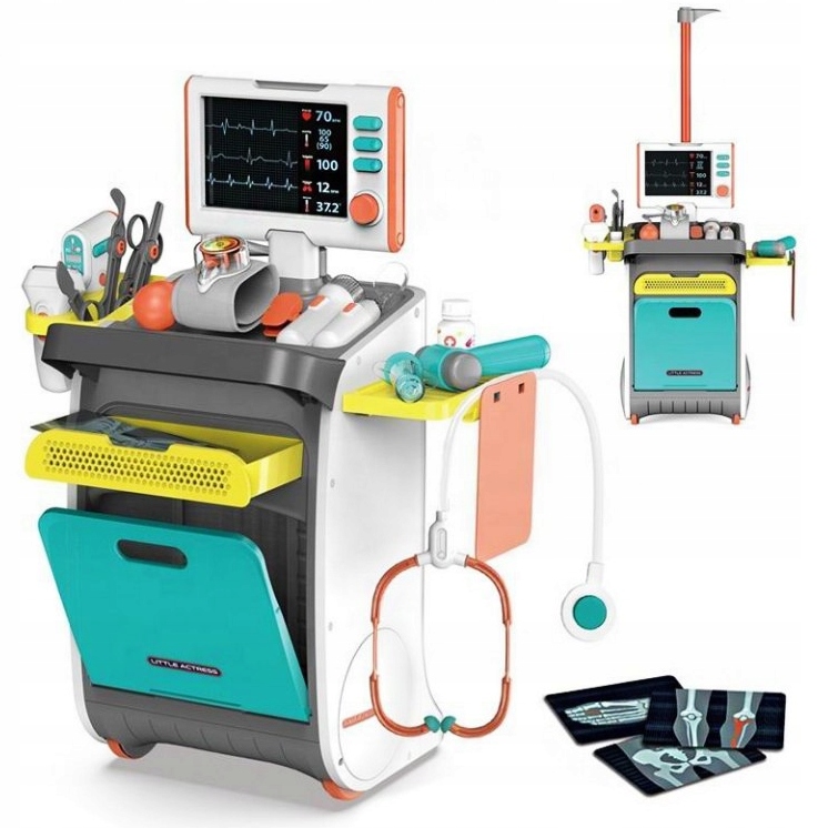 LEKARZ NA WÓZKU STACJA MEDYCZNA DLA DZIECI MAŁY LEKARZ ŚWIATŁO DŹWIĘK Wiek dziecka 3 lata +