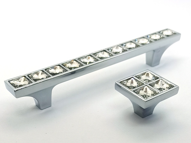 UCHWYT MEBLOWY KRYSZTAŁ CHROM 96mm Rodzaj klasyczny