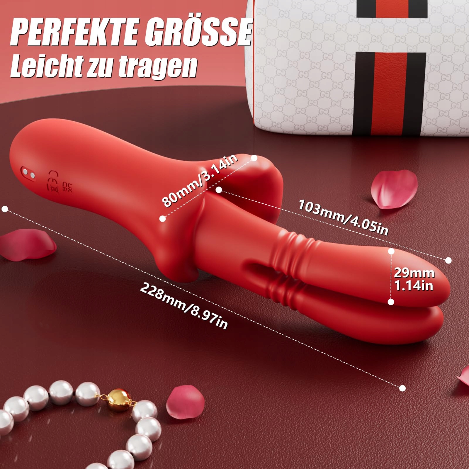 DILDO VIBRATOR G Punkt Stymulator Klitorisu 10 Funkcji Cichy Dla Par — miniatura 6
