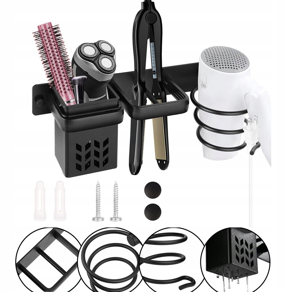 Držák Na Fén A Žehličku Na Vlasy