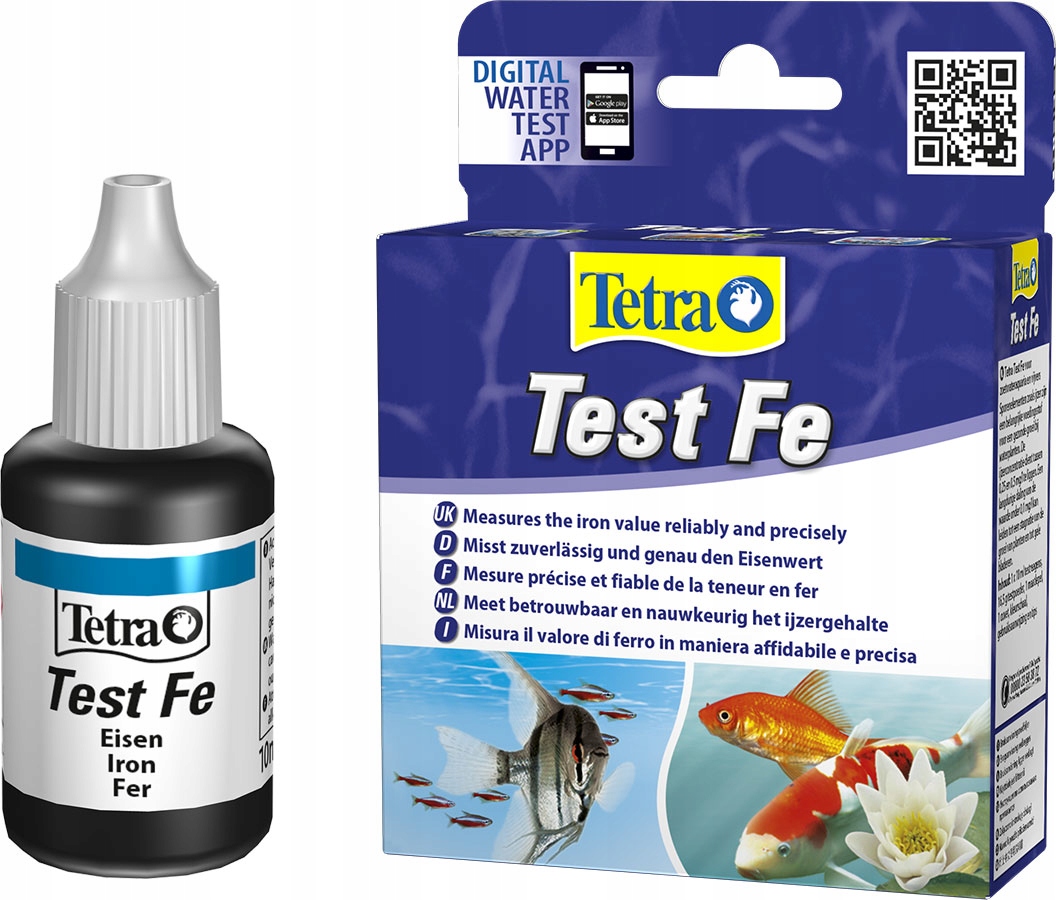 Tetra Test Fe Test Kropelkowy Poziom Żelazo