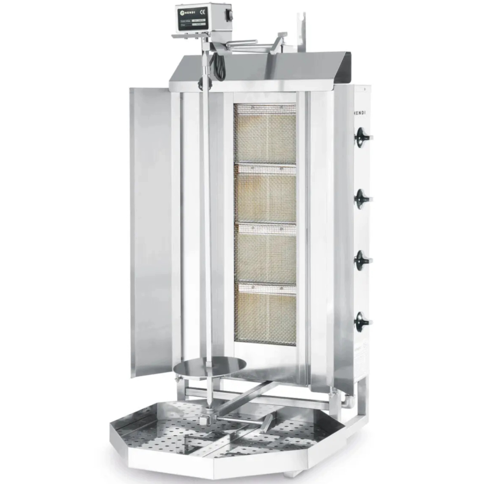 Plynový kamna Pro Kebab Hendi 12 Kw Profesionální S Tepelnými Kryty 735X