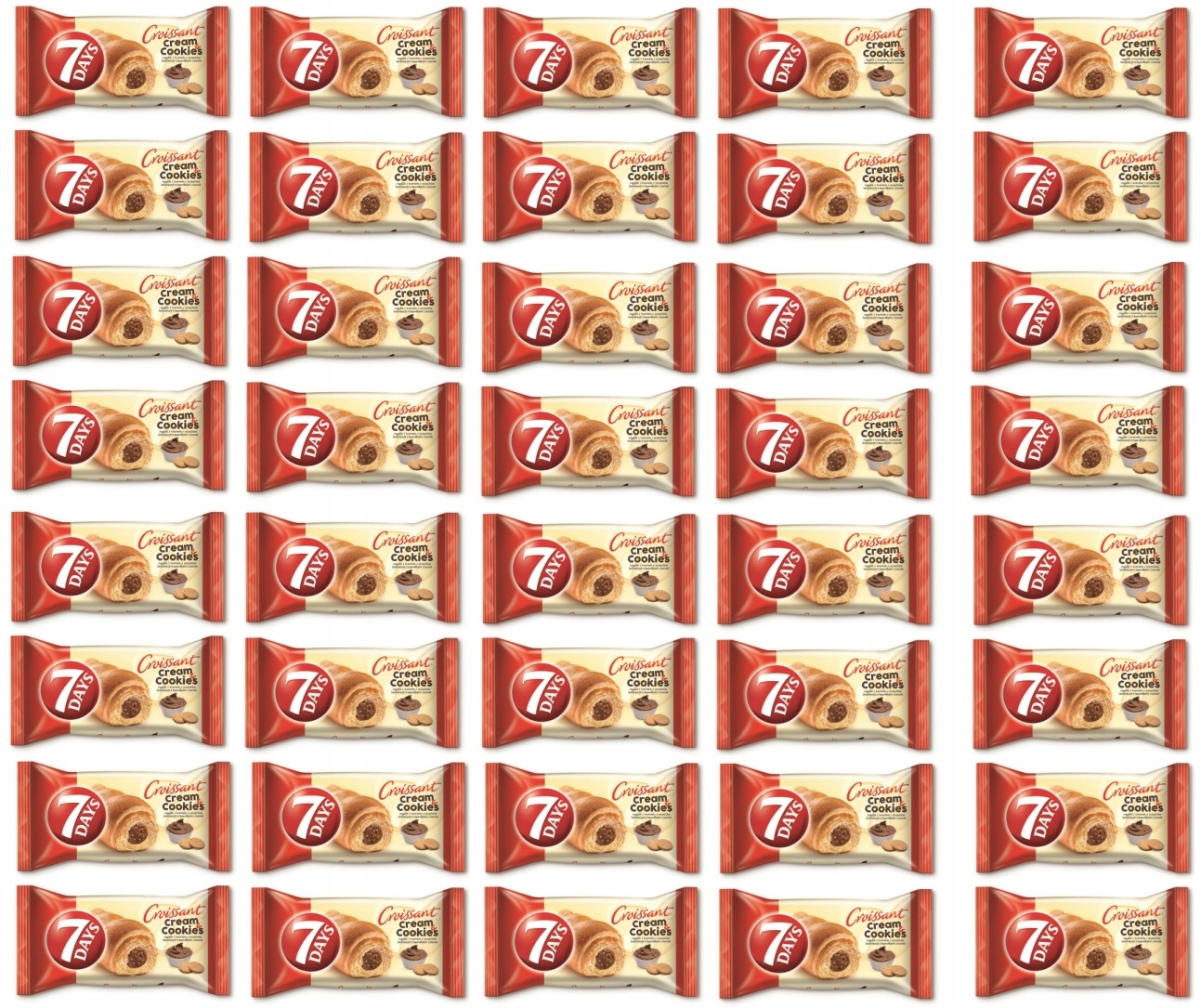 Levně 40 x 60 g 7DAYS rohlíček lískový ořech a sušenky Karton