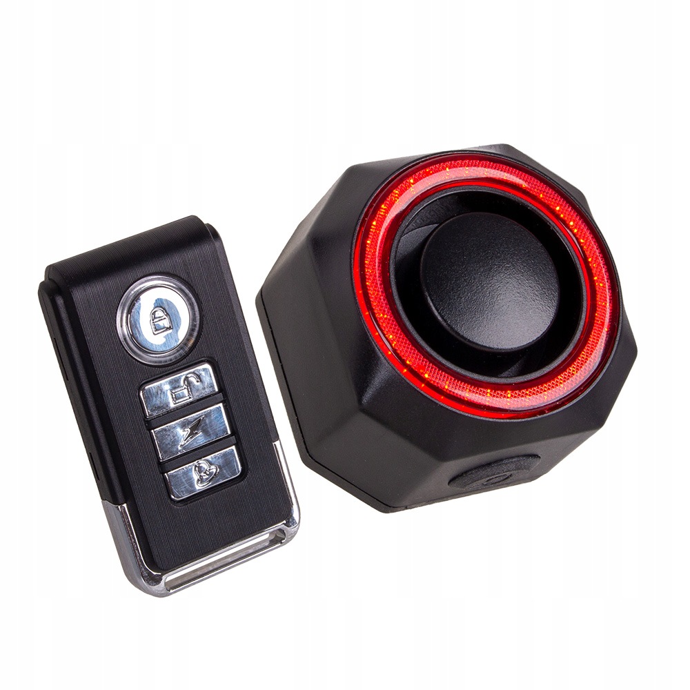 Tylna lampka rowerowa z alarmem Stop Usb-c IP65 pilot 110 dB