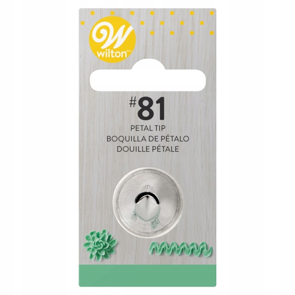 

Tylka cukiernicza półokrągła #81 płatek Wilton
