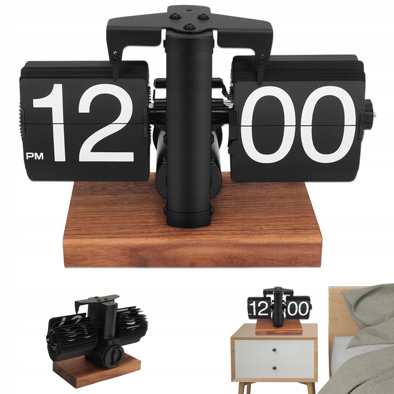Retro Reverzibilní Hodiny Flip Clock S Rozměry 20x8x135 cm Ideální Jako Dárek