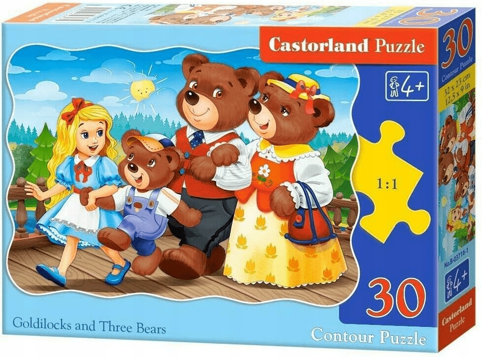 

Złotowłosa i trzy misie Puzzle 30 elementów Castor