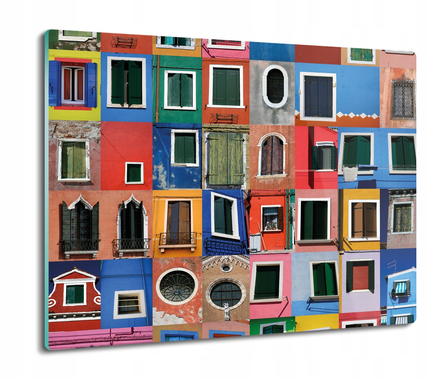 

Okna weneckie kolaż 60x52 deska ze szkła kuchenna