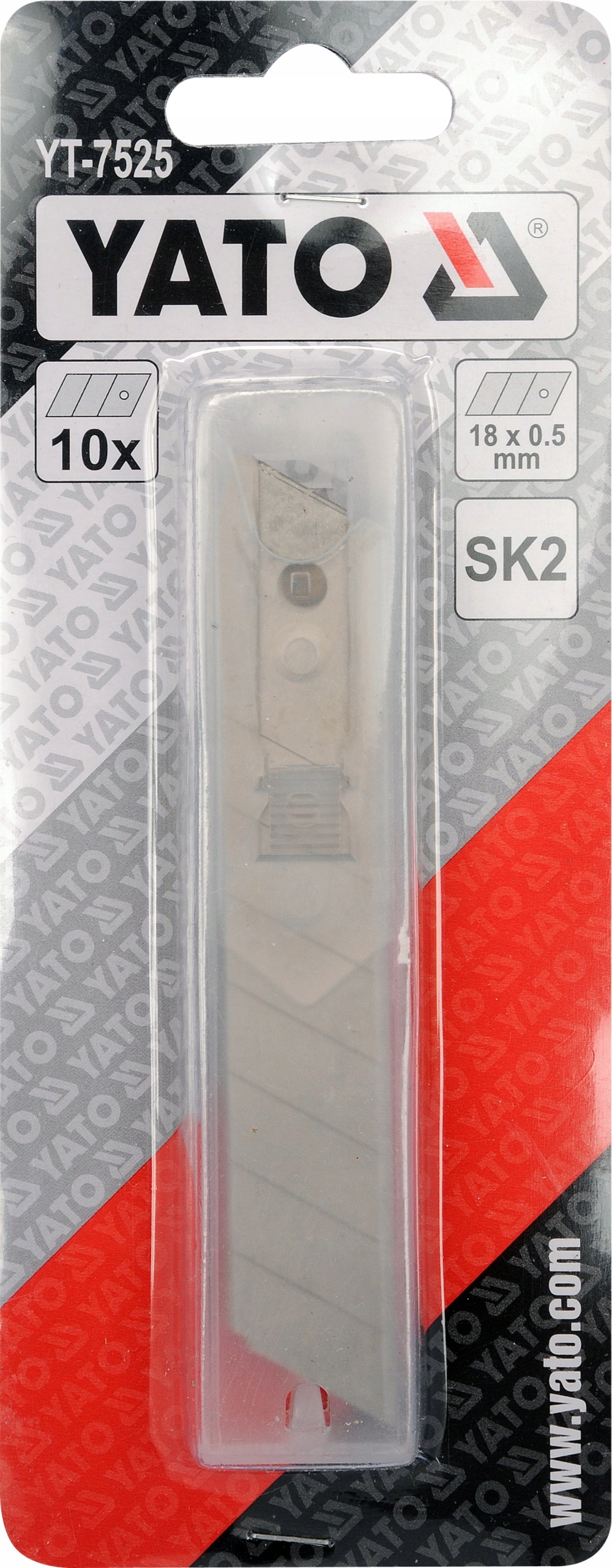 YATO ZAPASOWE OSTRZA ŁAMANE DO NOŻYKA 18MM 10 SZT. Marka Yato