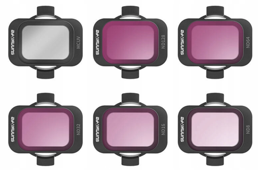 Sada 6 Filtrů: Uv filtr Mcuv, Šedé filtry ND8/16/32/64/128 pro Dji Avata 2