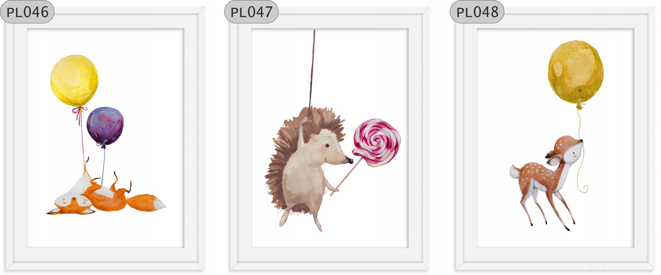 LISEK JEŻYK NAKLEJKI PLAKAT30x40 DO RAMKI A3 Bohater / Bajka Inny