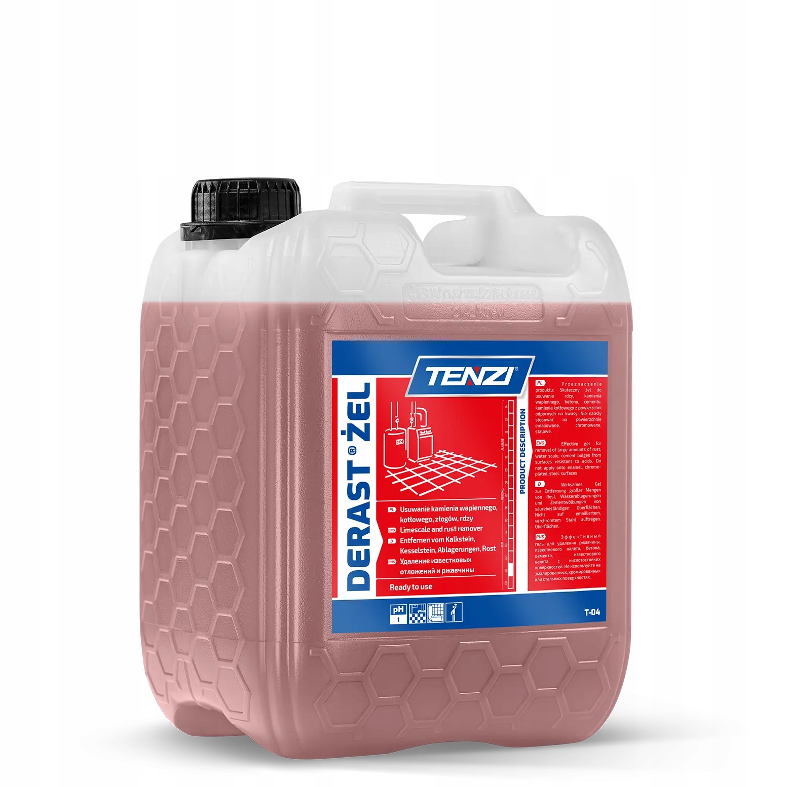 Levně Tenzi Derast Gel Silný Odstraňuje Vodní Kámen A Rez 10 L