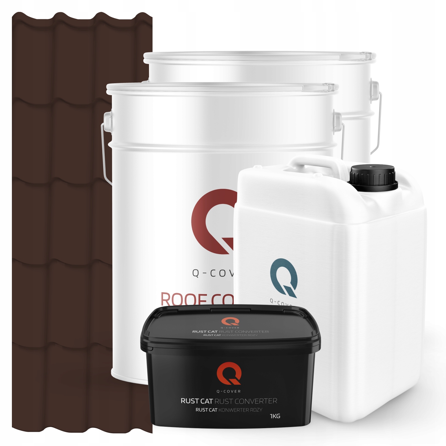 Farba Na Kovovú Strechu Čokoládová Súprava Hnedá Ral 8017 74 m2 Lesk