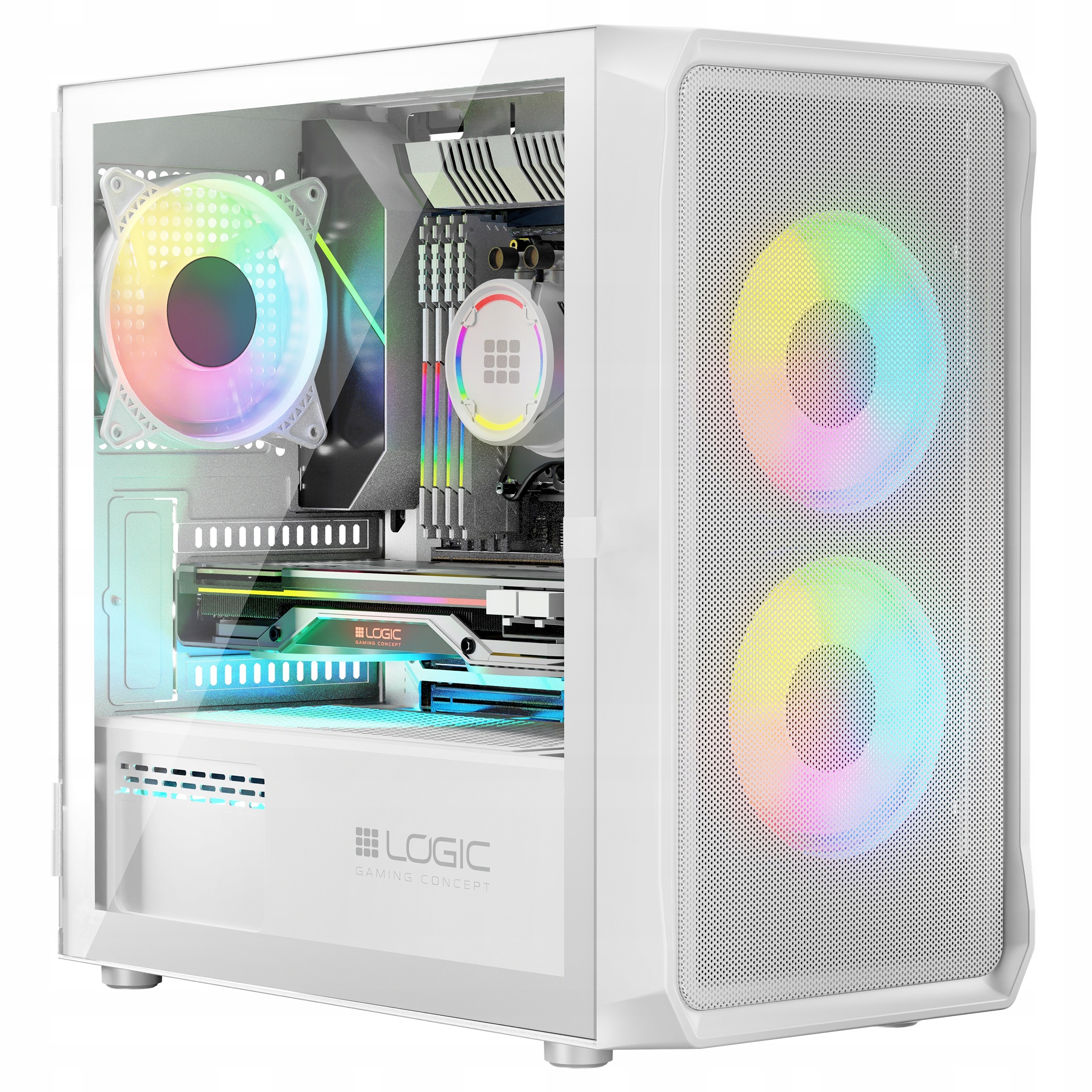 Počítačová Skříň Logic Portos Argb Atx Mesh Glass Usb 3.0 [Mini Tower]