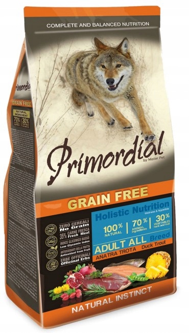 Primordial Dog Grain Free Adult Trout &amp; Duck 2 kg