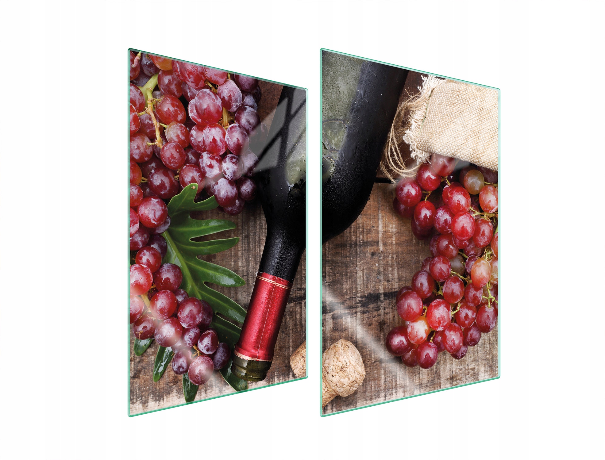 Skleněná Ochranná Deska Do Kuchyně 2x35x52 Víno Tvrzené Sklo
