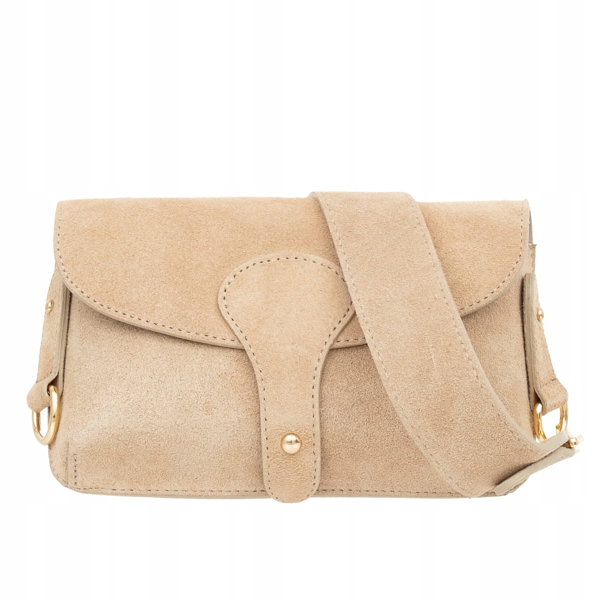 Dámská semišová kabelka Vera Pelle Imba Béžová