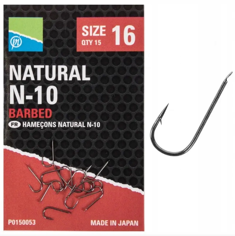 Haczyki Preston Natural N-10 Hooks roz.18 P0150052
