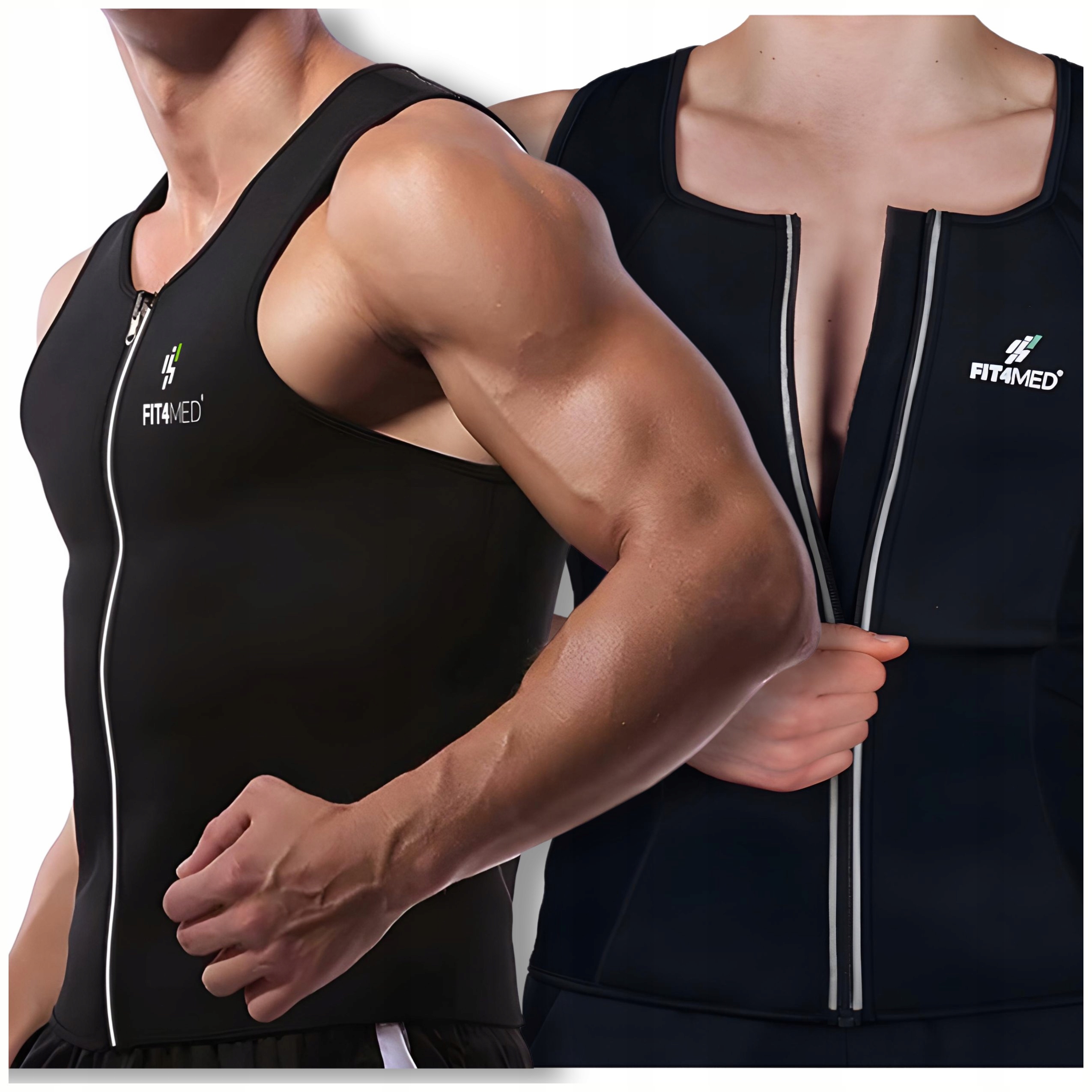 Koszulka Neoprenowa Do Ćwiczeń Spalaj Kalorie Termoaktywna, Odblaskowa M