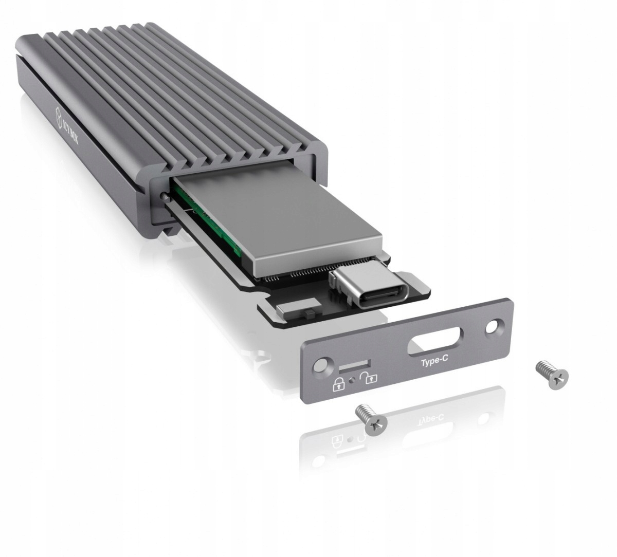 ICYBOX Obudowa IB-1817M-C31 M.2 NVMe SSD Interfejs USB typ C