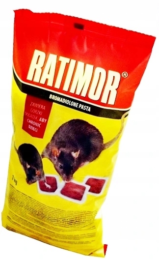 TRUTKA PASTA RATIMOR BROMADIOLON MYSZ SZCZUR 2 KG Rodzaj trucizna, trutka