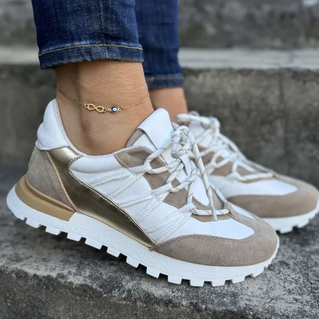 Dámské tenisky Artiker 56C1738 bílo-zlaté 39, Bílá