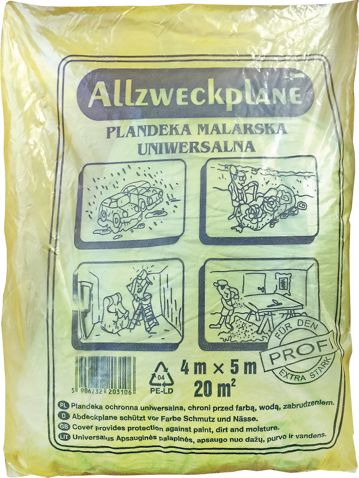 

Folia ochronna szara plandeka malarska