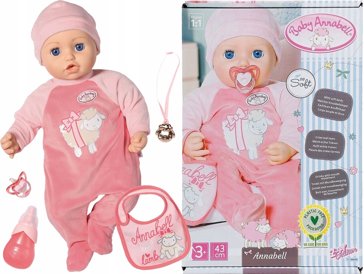 

Baby Annabell Lalka Interak. 8 Funkcji Girl 706299