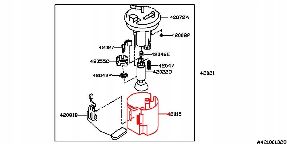SUBARU LEGACY OUTBACK FILTR PALIWA W ZBIORNIKU Engine Type gasoline