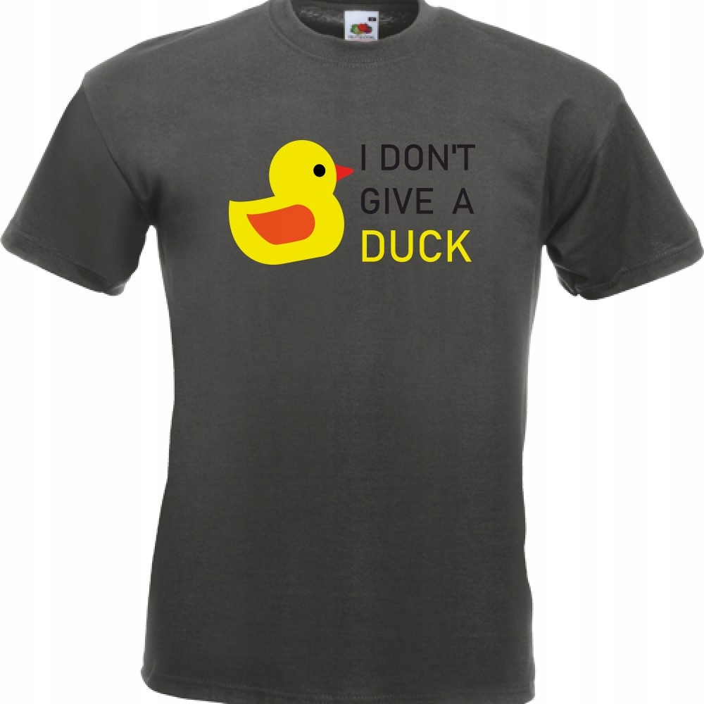 

Koszulka zabawna dont give a duck M grafitowa