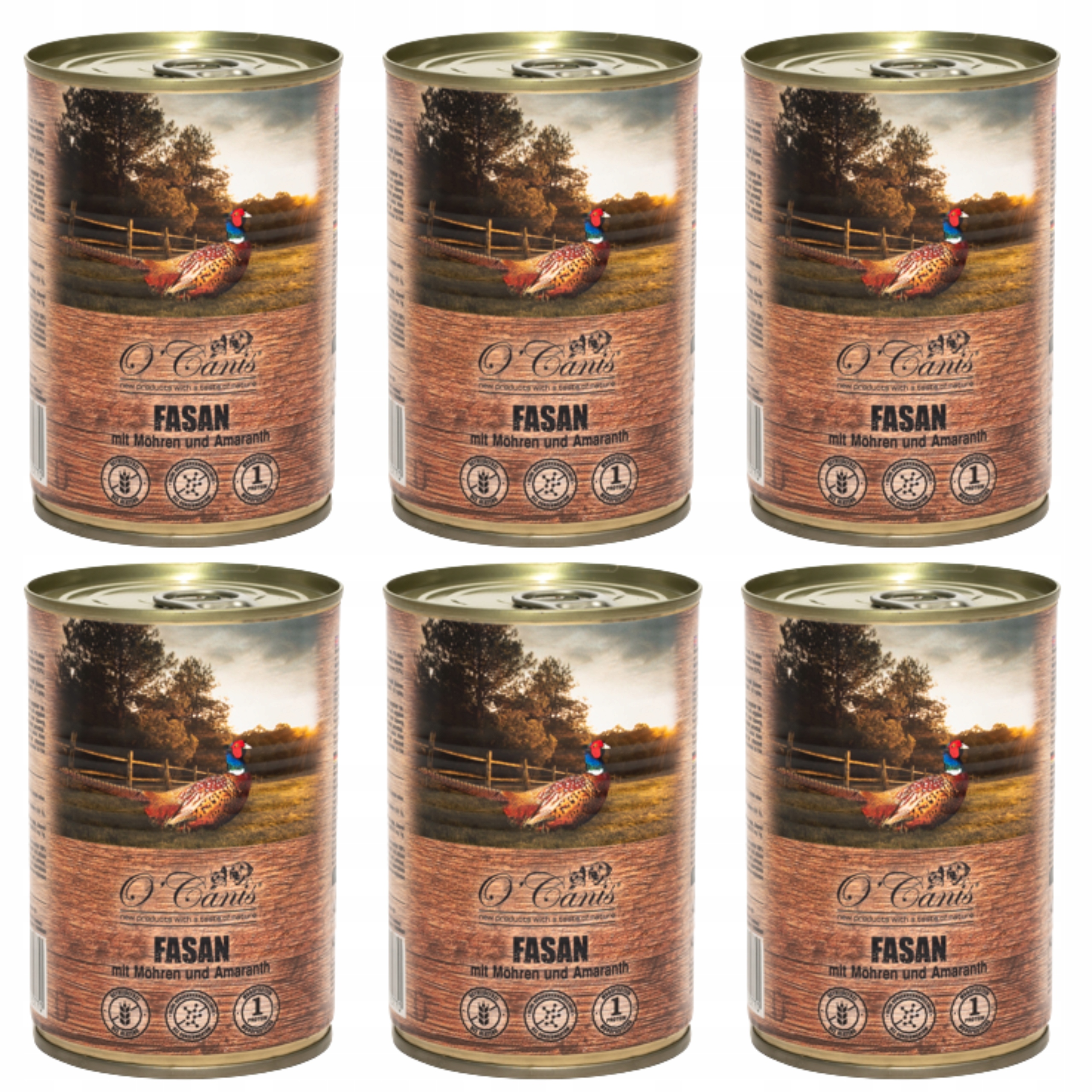 Krmivo pro psy O'Canis Bažant s mrkví 6 x 400 g