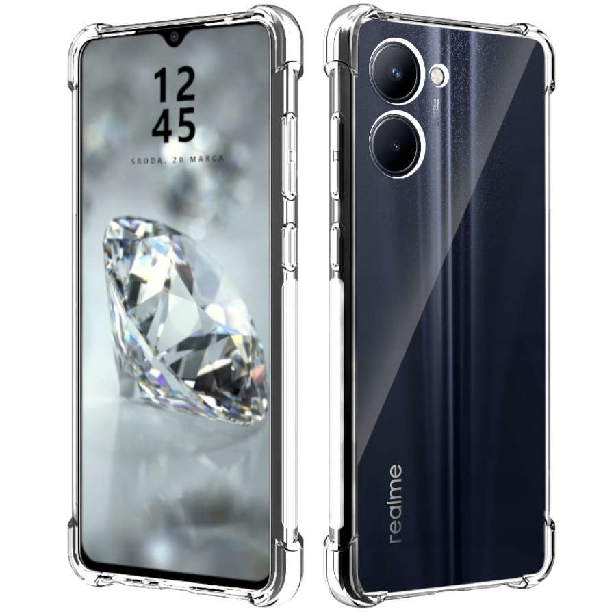 

Etui Do Realme C33 Pancerne Shock Case Szkło