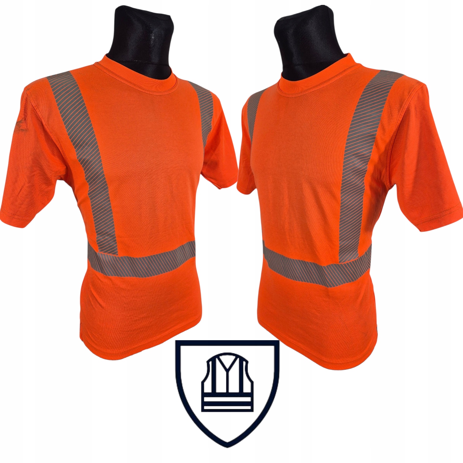 KOSZULKA DROGOWA OSTRZEGAWCZA ODBLASKOWA ROBOCZA NIEUŻYWANA r. XL